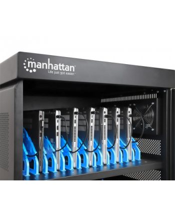 Stacja ładująca Manhattan do 32 laptopów 15.6'' tabletów 32 gniazda AC nr 2