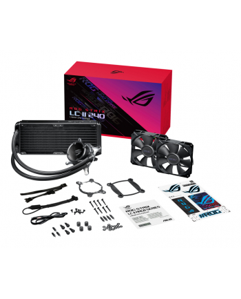 asus System chłodzenia ROG Strix LC II 240 LCD/2x120mm/AURA Sync/Czarny nr 1