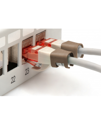 DIGITUS Color clips for Patch cable - Brown