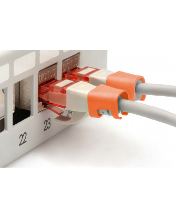 DIGITUS Color clips for Patch cable - Orange