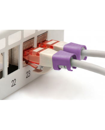 DIGITUS Color clips for Patch cable - Violet