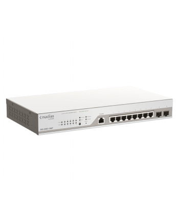 D-LINK Nuclias Cloud Switch Smart+ L2 with 1year Free License 8 Gigabit PoE/PoE+ ' 2 SFP ports PoE budget 130