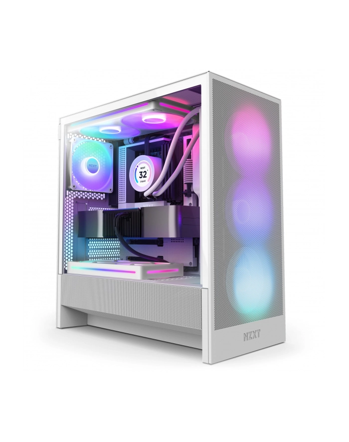 Obudowa NZXT H5 Flow RGB (2024) Midi Tower z oknem Biała główny