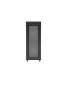 Szafa instalacyjna Rack stojąca 19'' 42U 800x800 Drzwi perforowane czarna Lanberg LCD (flat pack) - nr 1