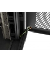 Szafa instalacyjna Rack stojąca 19'' 42U 800x800 Drzwi perforowane czarna Lanberg LCD (flat pack) - nr 3