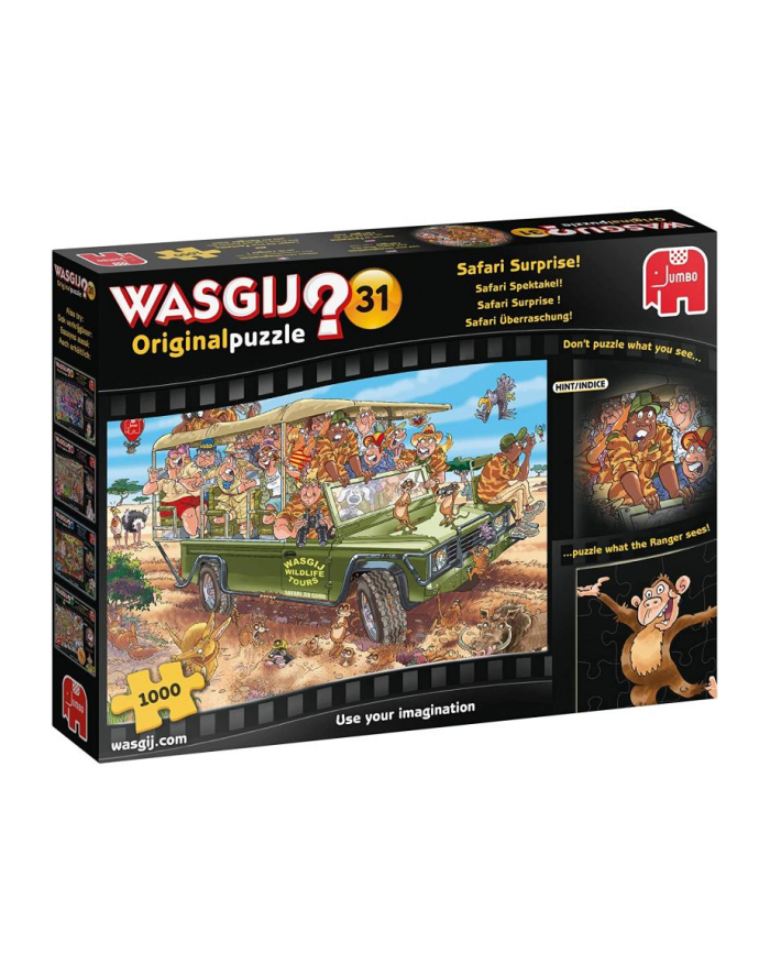 Jumbo Wasgij Original 31 Puzzle Niespodzianka Na Safari 1000El. główny