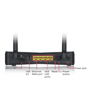 Zyxel LTE3301-PLUS Indoor Router CAT6, 4x GbE LAN, AC1200 WiFi