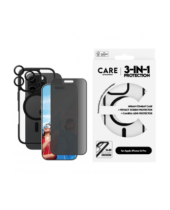 CARE by PanzerGlass Flagship 3-in-1 Privacy Bundle iPhone 16 Pro