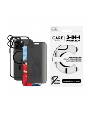 CARE by PanzerGlass Flagship 3-in-1 Privacy Bundle iPhone 16 Pro Max