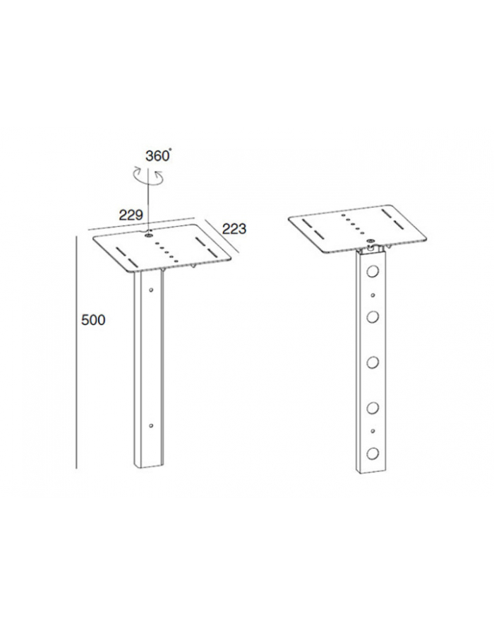 Multibrackets M Public Display Stand Camera Holder Hd Black (7350022739758) główny