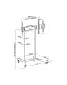 techly Stojak mobilny 55-100 cali 120kg elektryczny - nr 8