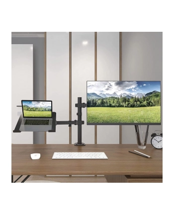 techly Uchwyt do monitora 13-32 cali i laptop 17 cali biurkowy obczerwonyowy