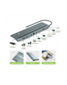 techly Stacja dokująca notebook USB-C na HDMI/DP/VGA/USB-A/RJ45/SD/USB-C PD - nr 5