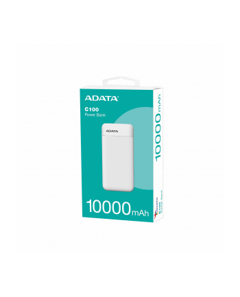 adata Powerbank C100 10000mAh QC/PD biały