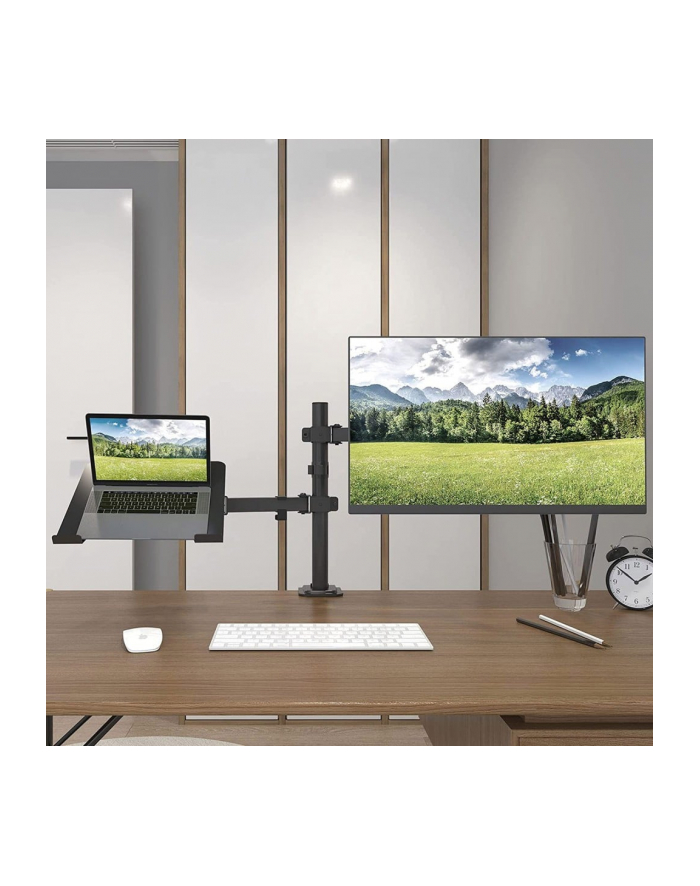 techly Uchwyt do monitora 13-32 cali i laptop 17 cali biurkowy obczerwonyowy główny