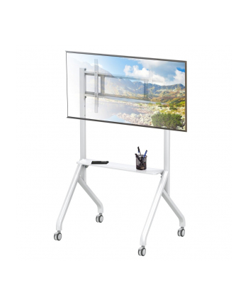 techly Stojak mobilny TV 56-100 cali do 100kg regulowany półka AV