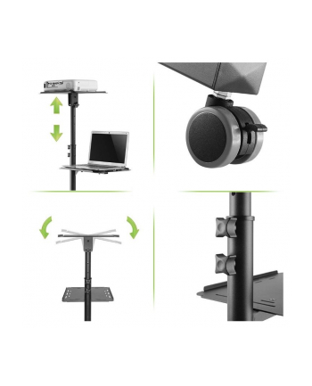 techly Mobilny stolik do projektora metalowy