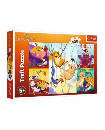 trefl PUZZLE 100 Dzielny Król Lew/Disney Lion King 16478