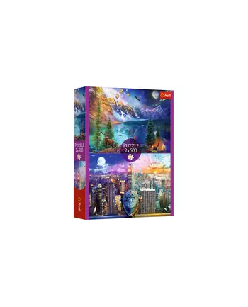trefl PUZZLE 2x500 Wycieczka po Ameryce 37500