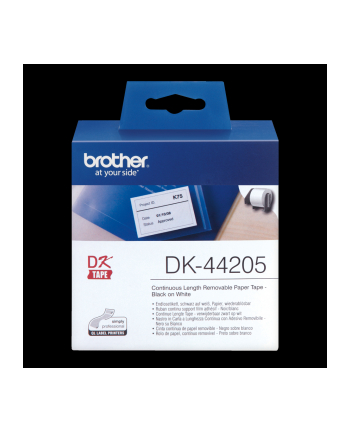 Taśma Brother Removable White Paper Tape 62mm x 30.48m nr 1