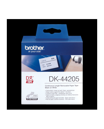 Taśma Brother Removable White Paper Tape 62mm x 30.48m