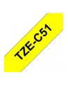 Taśma Brother 24mm BLACK ON FLUO. YELLOW - nr 34
