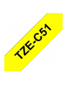 Taśma Brother 24mm BLACK ON FLUO. YELLOW - nr 39