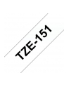 Taśma Brother 24mm BLACK  ON CLEAR - nr 68
