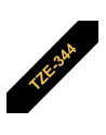 Taśma Brother 18mm Gold on Black - nr 39
