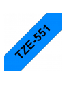 Taśma Brother 24mm BLACK ON BLUE - nr 52