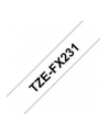Taśma Brother 12mm BLACK ON WHITE FLEXIBLE ID - nr 18