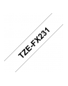 Taśma Brother 12mm BLACK ON WHITE FLEXIBLE ID - nr 19