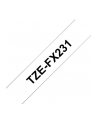Taśma Brother 12mm BLACK ON WHITE FLEXIBLE ID - nr 23