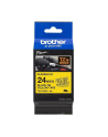Taśma Brother 24mm BLACK  ON YELLOW FLEXIBLE ID - nr 22