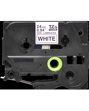 Taśma Brother 24mm | BLACK ON WHITE NON LAMINATED nr 1