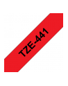 Taśma Brother 18mm BLACK ON RED - nr 72