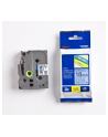 Taśma Brother 18mm BLACK ON BLUE - nr 74