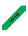 Taśma Brother 12mm BLACK ON GREEN - nr 65