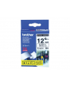 Taśma Brother 12mm BLACK ON WHITE ADHESIVE TAPE - nr 15