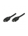 Manhattan Kabel monitorowy HDMI/HDMI 1.4 Ethernet 1m czarny niklowane złącza - nr 16
