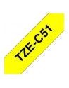 Taśma Brother 24mm BLACK ON FLUO. YELLOW - nr 29