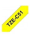 Taśma Brother 24mm BLACK ON FLUO. YELLOW - nr 43