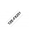 Taśma Brother 24mm BLACK  ON WHITE FLEXIBLE ID - nr 18