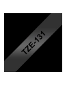 Taśma Brother 12mm BLACK ON CLEAR - nr 24