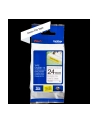Taśma Brother 24mm BLACK ON WHITE ADHESIVE TAPE - nr 4