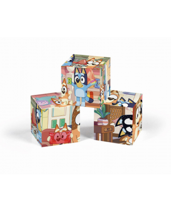 clementoni - puzzle CLE Cubi klocki 6 - Bluey 40662