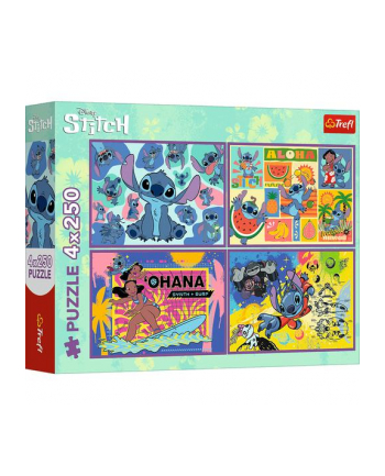 trefl PUZZLE 4x250 Niezwykły Stitch/ Lilo'Stitch 13311 nr 2