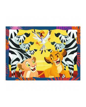 trefl PUZZLE 4w1 Odważny Król Lew/Disney Lion King 34653 nr 2