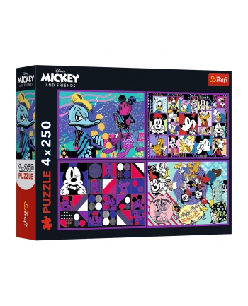 trefl PUZZLE 4x250 Seria przygód MyszkiMiki/Disney 13308