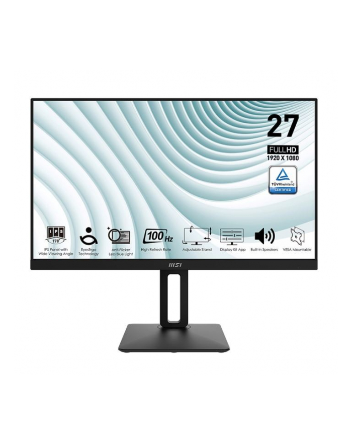 msi Monitor PRO MP271AP 27 cali /LED/FHD/Flat/100Hz/Black główny